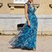 Women's Clothing Flower Lolita Big Swing Skirt Print Dress_ecoleips.com