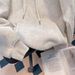 cotton Composite Milk Silk 320g, Silver Fox Fleece 420g, Round Neck, Double Hood, Loose-fitting Sweatshirt_ecoleips.com