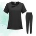 Women’s Clothing Women's Short Sleeved Suits For Washing Hands, Doctors, Nurses, Surgeons, Beauty Salons, Scrubs, Spas, Hand Washing Uniforms_ecoleips.com