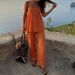 2026 Spring New Women's Clothing, Cross-Border European And American Skirt Set, Fashionable Loose Solid Color Two-Piece_ecoleips.com