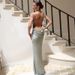 Women's Clothing New Flower Decoration Popular Temperament Dress Long Skirt Backless Suspender Dress Female_ecoleips.com