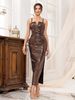 Women's Clothing Party Long Sequin Dress Sexy Evening Dress_ecoleips.com