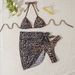 Women's Clothing Sling Print Split Swimsuit Women's High End Beach Sexy Bikini Hot Spring Swimsuit_ecoleips.com