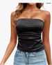 Aria Basics Aria Basics European And American Cross-border 2026 Fashion Trend Women's Strapless Top, Backless, Solid Color, Versatile, Sexy_ecoleips.com
