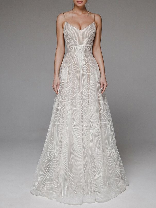 Women’s Clothing Spring and Summer New Women's Long Dress Sexy Embroidered Sleeveless Dress with Sling_ecoleips.com