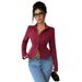 Women's Clothing Women's High-End Striped Cardigan Shirt Casual Minimalist Long Sleeved European American Style Autumn/Winter Clothing_ecoleips.com