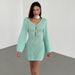 Women's Clothing New Beach Skirt Women's Solid Color Sexy Knitted Hollow Bikini Swimsuit Cover Up Sun Protection Clothing_ecoleips.com