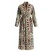 Cross-border Muslim Robe, Middle Eastern Printed For Women, New Vintage Spring European And American Ethnic Style_ecoleips.com