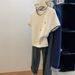 Women's Embroidered Heart Short Sleeve Knitted Sweater Round Neck T-Shirt Petite Size Inner Layer Summer New Style_ecoleips.com