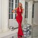 Women's Clothing Sleeveless Halter Neck Deep V Neck Dress Sexy Backless Sequins High End Fishtail Skirt Long Skirt_ecoleips.com