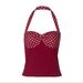 European And American Best-Selling Women's Clothing 2025 Summer New Pure Desire Polka Dot Design Halter Neck Backless_ecoleips.com