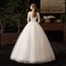 New Women's Clothing Elegant Princess Wedding Dress For Women Long Sleeved Simple Slimming High End Light Dreamy Gown_ecoleips.com