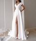 2026 Women Solid Color Mid Waist Dress, Ruffled Bandeau Elegant Commuter Evening Long Dress_ecoleips.com