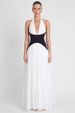 Chic Open Back Socialite Long Dress Sexy Luxury Formal Cocktail Banquet Evening Outfit_ecoleips.com