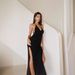 Women's Clothing Special Hot Selling Double Sided High Slit Beach Vacation Suspender Skirt Beautiful Back Knitted Dress_ecoleips.com