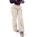 Women's Clothing New Women's Street Hip Hop Style Low Waist Multi Pocket Multi Pocket Workwear Casual Pants Long_ecoleips.com
