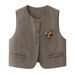Minimalist Office Suit Set For Women – Grey Vest + Blouse + Trousers (S-L) | Polyester Stretch Professional Outfit With Seamless Transition_ecoleips.com