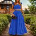 Women's Solid Color Mid-Raise Slip Dress With Flowy Skirt – Elegant & Sexy Two-Piece Set_ecoleips.com