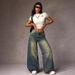American Retro High Waist Loose Wide Pants Autumn Winter New Straight Leg Jeans For Women_ecoleips.com