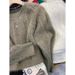 girl Lazy Style Gentle Feel Mohair Sweater Women, Thickened Base Shirt For Autumn And Winter, Inner Layer Knitted Top_ecoleips.com