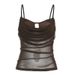 2025 Cross-Border European And American Style Spring New Women's Solid Color Slim Street Fashion Camisole Mesh Backless_ecoleips.com