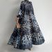 Women's Clothing Muslim New Woven Print Long Fashionable And Elegant Dress_ecoleips.com