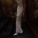 Elegant Lace Patchwork Slip Dress For Women American Style Niche Fashion French V Neck Slim Satin Gown_ecoleips.com