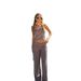 Women's Clothing Women's Minimalist Striped Wide Leg Pants Folded Waist Casual Street Style Suit Hot Girl Trendy High Waist Pants_ecoleips.com
