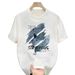 Men's Round Neck T-Shirt Pure Cotton Short Sleeve Printed Trendy Summer Top For Men And Women_ecoleips.com