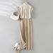 Women's Sophisticated Professional Two Piece Suit Set Elegant Mature Stylish Summer Outfit_ecoleips.com