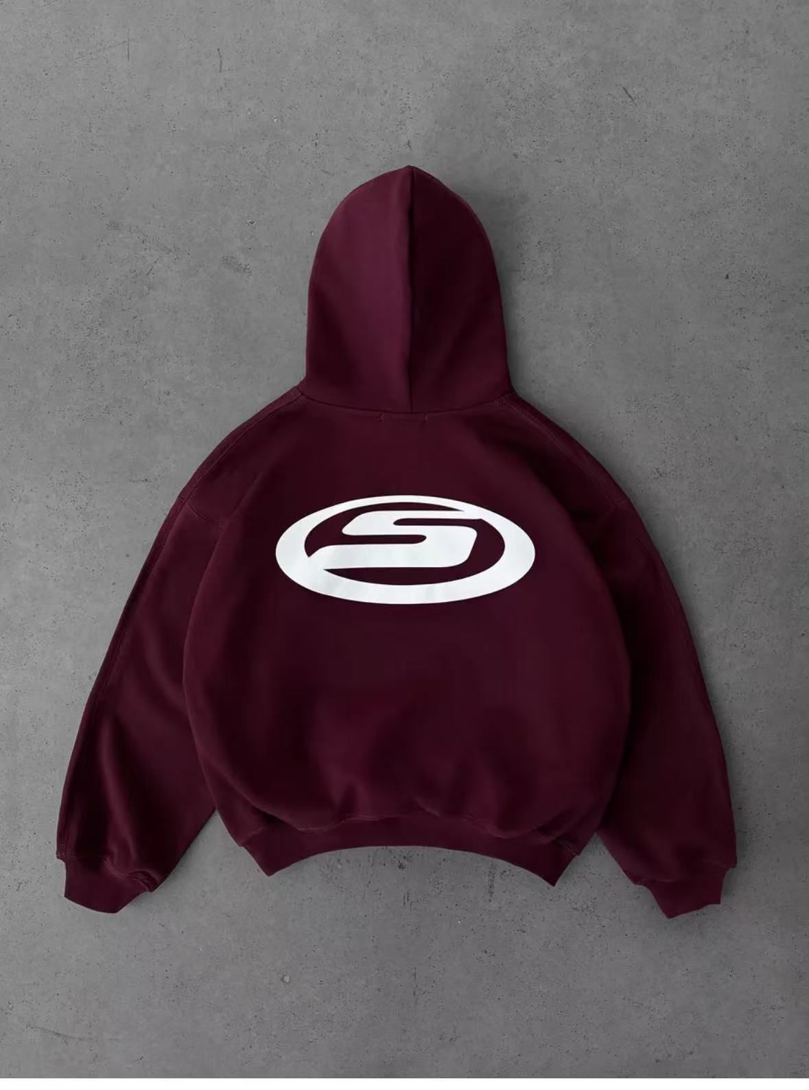 Women's Plus Size Velvet Hooded Sweatshirt Casual Letter Print Autumn Winter Top Trendy Street Style Couple Outfit_ecoleips.com