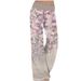 Suitable For All Seasons 2025 Women's Loose Fit Printed Yoga Wide Leg Sports Pants_ecoleips.com