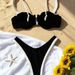 Women's High-Waisted Bikini Swimsuit New Style Spliced Two-Piece Design Sexy Beachwear_ecoleips.com