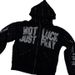 Trendy Unisex Hooded Sweatshirt With Letter Print - Oversized Streetwear Zip-Up Hoodie For Men & Women_ecoleips.com
