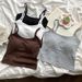 FINETOO Women's Camisole With Built In Bra Pads Slim Fit Crop Tank Top Basic Spaghetti Strap Cami Casual Summer Sleeveless Top_ecoleips.com