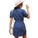 Women's Denim Midi Skirt Washed Belt Design European American Style Independent Website New Amazon Summer Spring/Autumn Regular Size_ecoleips.com