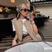 Women's Clothing New Year Fashion Casual Women's Loose Vest Round Neck Zipper Flap Decorated Sleeveless Pilot Jacket_ecoleips.com