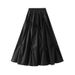 K New Women's High Waisted A-line Skirt With A Sense Of Luxury, Slimming Temperament, Hepburn Style Umbrella Skirt_ecoleips.com