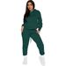 Trendy Hoodie & Jogger Set – Women's Casual Streetwear Sweatsuit (15 Colors, S-XXXL) | Soft Polyester Pullover & Lounge Pants_ecoleips.com