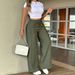 High Waist Wide Leg Trousers for Women European American Style Drawstring Casual Long Pants Hip Covering Fashionable Wholesale Clothing_ecoleips.com