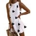 2023 New Women's Casual Printing Sleeveless Ruffle Lace Dress_ecoleips.com