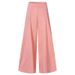 High-Waisted Wide-Leg Pants For Women, Lightweight Polyester Work Pants, Office & Casual Trousers (S-5XL, 8 Colors)_ecoleips.com