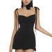 Summer High-End Y2K Backless Tie-Waist Bodycon Dress For Women Sexy Cross Border Style European And American Hot Selling 2024_ecoleips.com