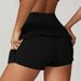 Women's Slimming Sports Skirt 2026 New European And American Popular Style Moisture Wicking Yoga Fitness Tennis Skirt_ecoleips.com