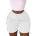 Women's Clothing Spring New Solid Color Casual Drawstring Shorts_ecoleips.com