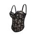 Women's Lace Trim Body Shaping Camisole – Adjustable Inner Straps & Herringbone Support (Black/Apricot White Trim)_ecoleips.com