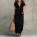 Women's Bohemian Floor-Length Dress Spring Summer New Style Independent Websites European American Design Flutter Sleeve_ecoleips.com