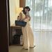 THE LIMON Lemon Green Tea Premium Slim Fit V-Neck Linen Vest Women+Wide Leg Casual Pants Set Summer_ecoleips.com