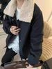 girl Girl Winter Detachable Lamb Wool Lapel Workwear Style Women's 2025 New Thickened Warm Casual Parka_ecoleips.com