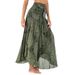 S006 Cross-Border Casual Thai European American Half Beach Vacation Dress Two-Way Big Hem Skirt Bohemian_ecoleips.com
